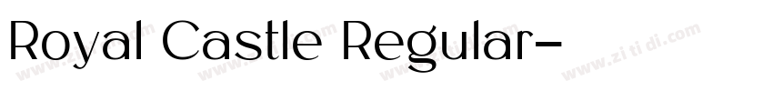 Royal Castle Regular字体转换